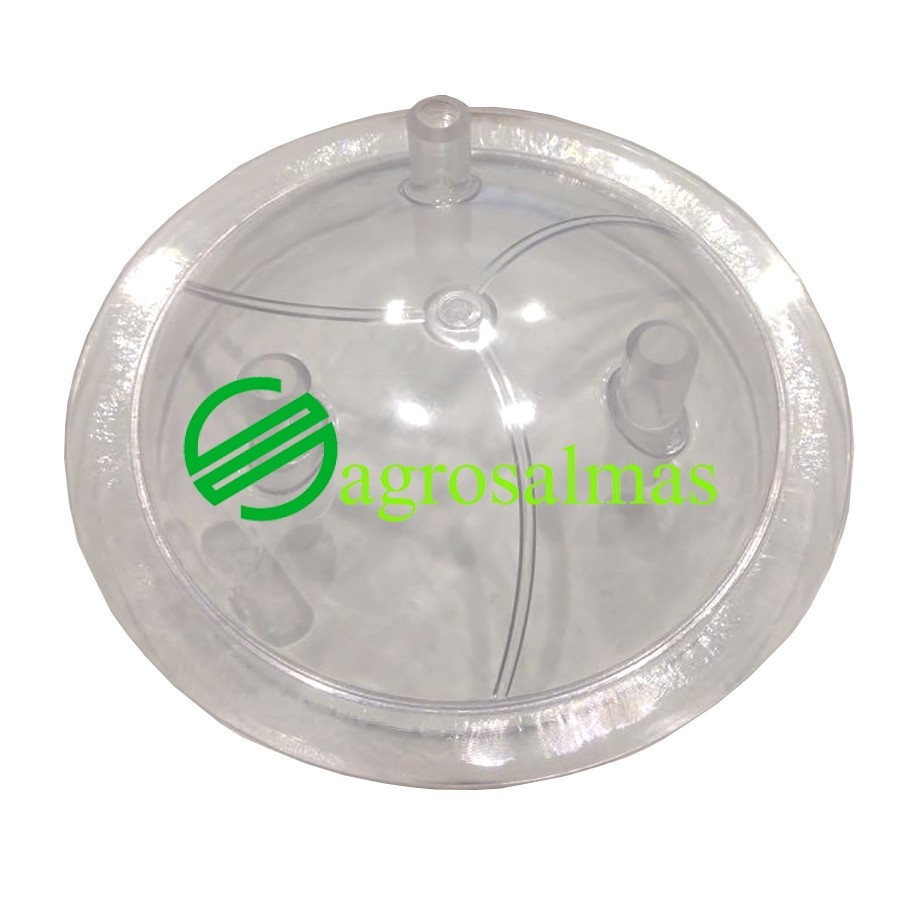 Καπάκι Κάδου 40Λ Διάφανο 3Εξόδοι