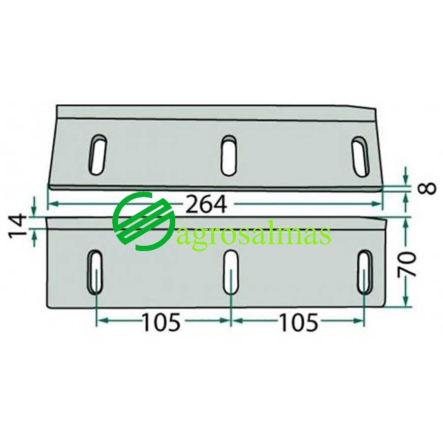 Μαχαίρι Σταθερό ίσιο