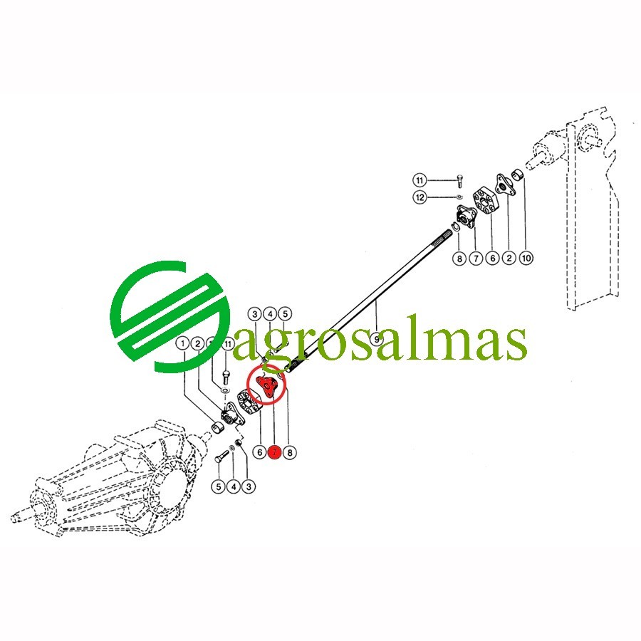 Κόμπλερ Άξονα CLAAS MARKANT