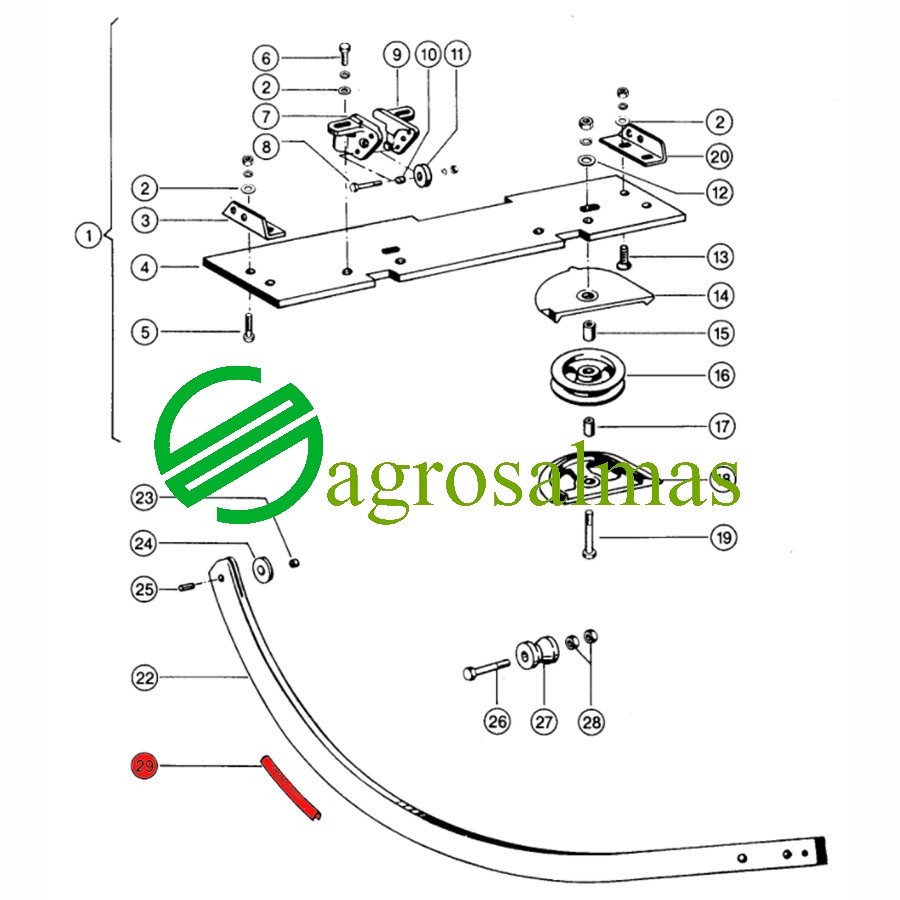 Λούκι Βελόνας Σύρματος CLAAS MARKANT