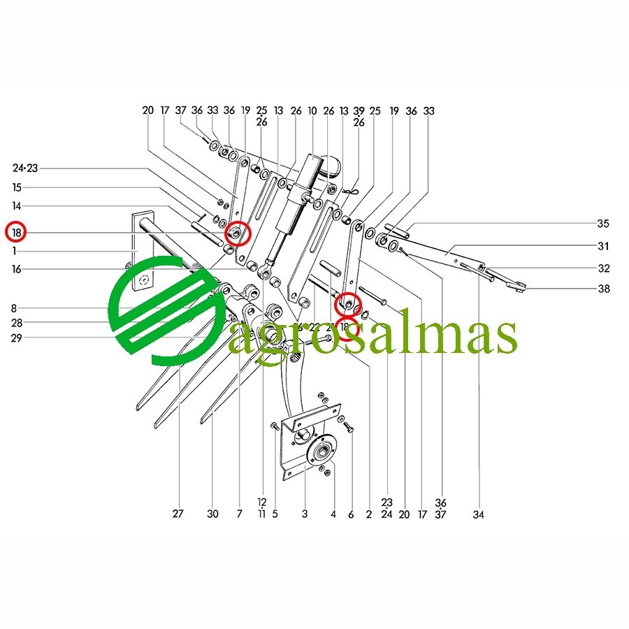 Δαχτυλίδι Τροφοδότη μεταλλικό Welger