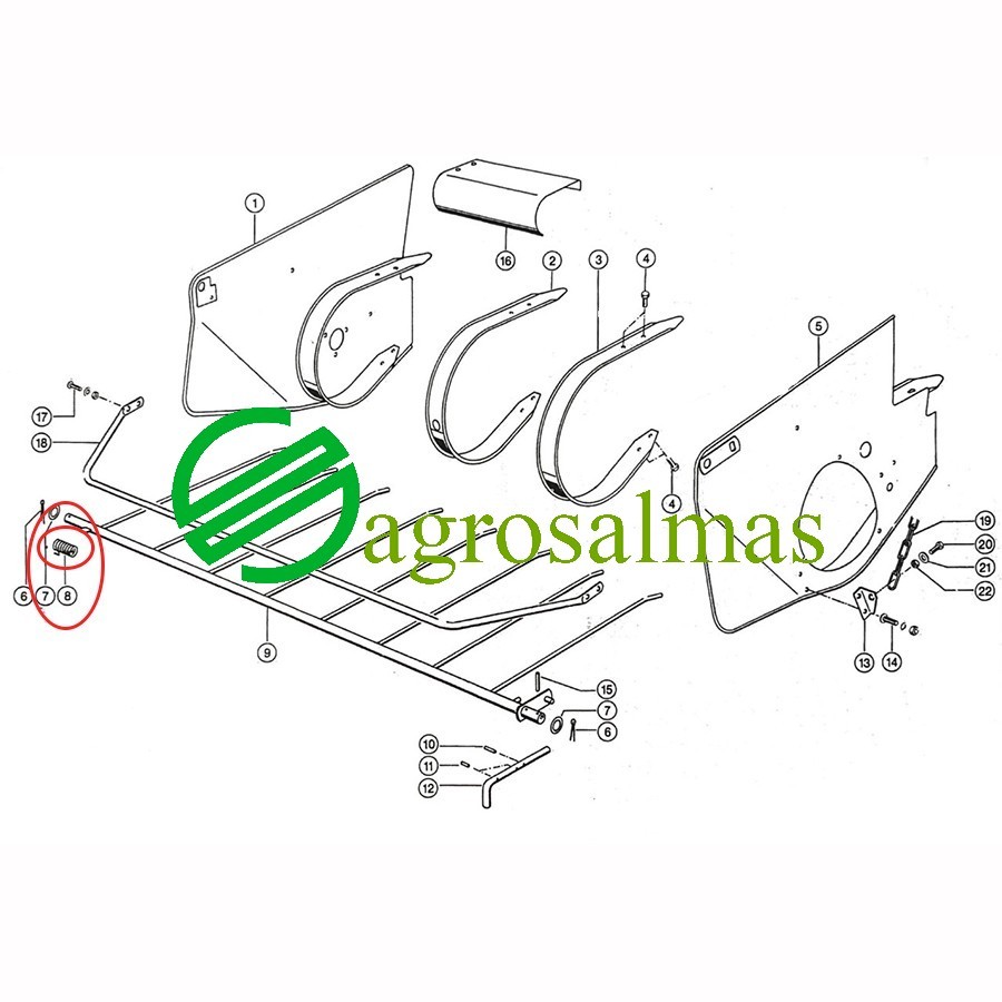 Δαχτυλίδι Χτένας Πικάπ CLAAS