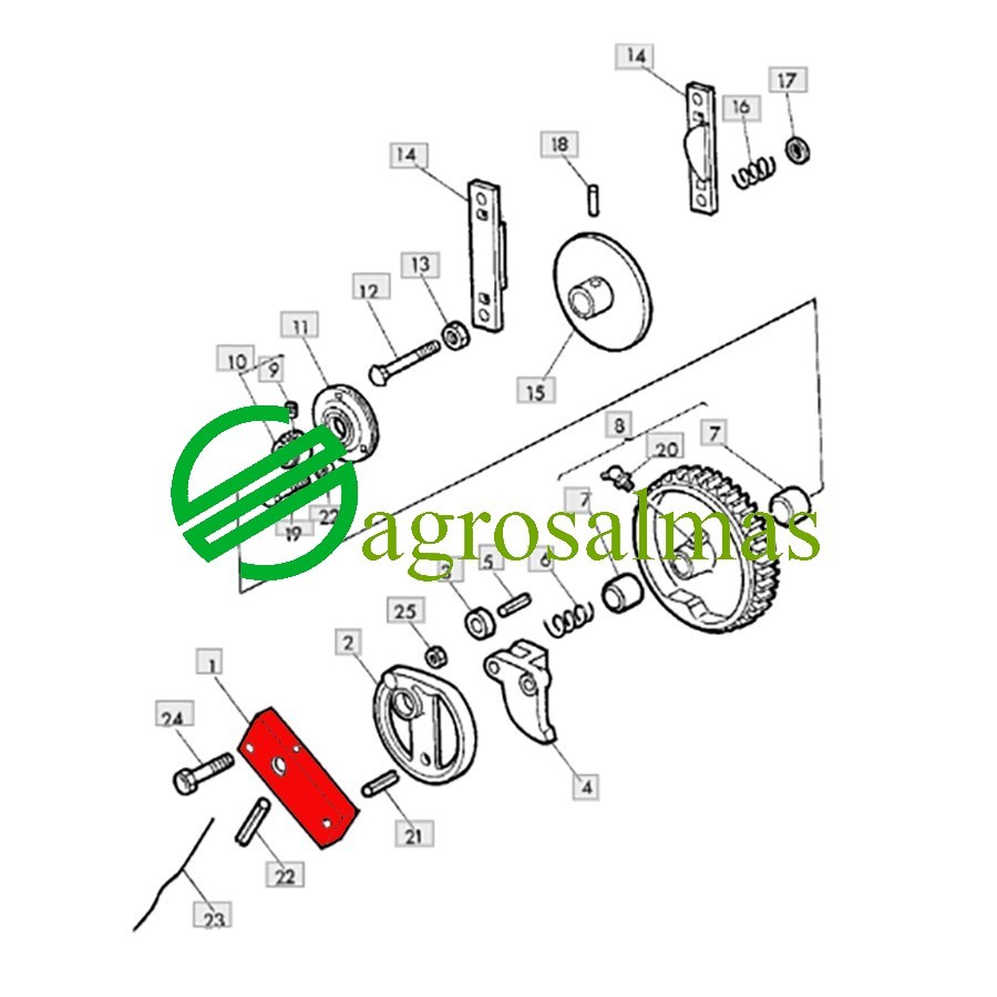 Ρυθμιστής Καστάνιας Δετικού John Deere