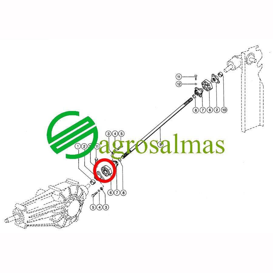 Συνεμπλόκ Άξονα κίνησης CLAAS Markant