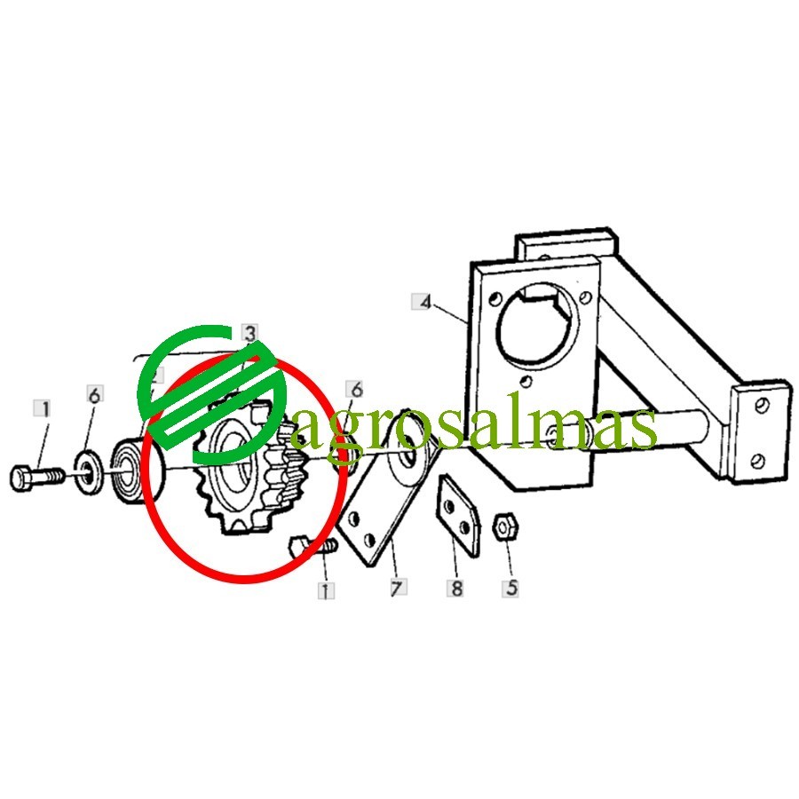 Γρανάζι Χρονισμού Z24-21 John Deere