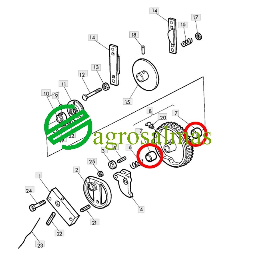 Δαχτυλίδι Γραναζιού Δετικού μεγάλου John Deere