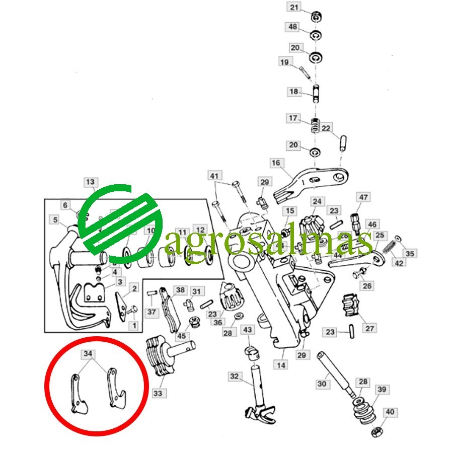 Οδηγός (Λαμάκι) Μεμβράνης Δετικού John Deere