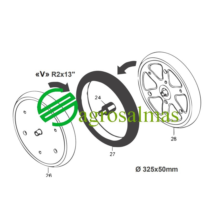 Λάστιχο Τροχού V R2x13"