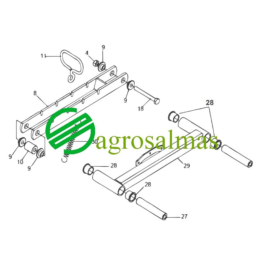 Δακτυλίδι μεταλλικό Νο. 28
