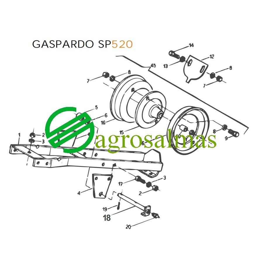 Πείρος Βάσης πίσω τροχού Νο. 18